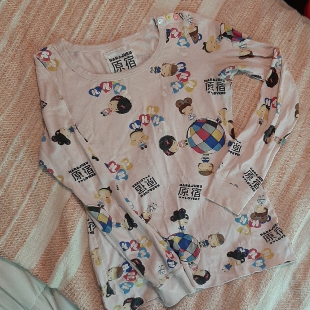 Harajuku Lovers ribbed long sleeve tee